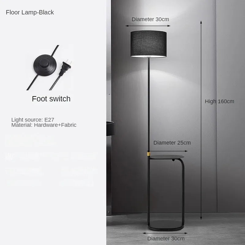 Multifunctional Minimalist Floor Lamp with Foot Switch