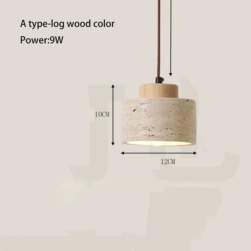 Retro Cave Stone Pendant Light for Home Decor