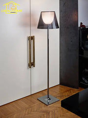 Modern Stainless Steel Floor Lamp with LED Acrylic Shade