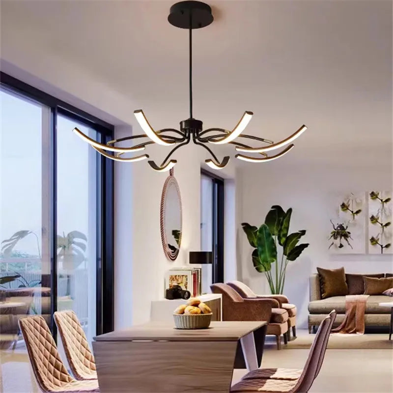 Adjustable Creative Spider Chandelier for Interior Decor