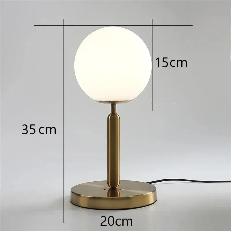 Modern Glass Desk Lamp for Home Décor