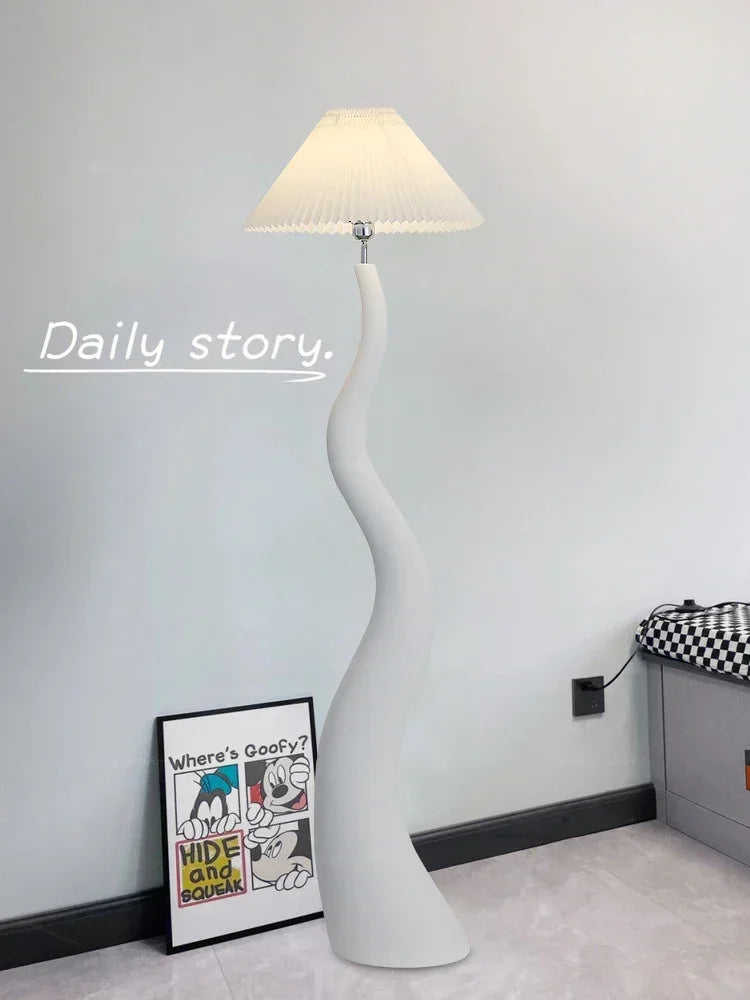 Curved Nordic Floor Lamp - Premium Mushroom Design