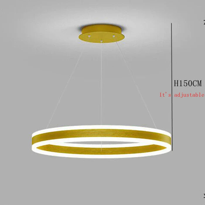 Modern LED Dimmable Ring Design Chandelier