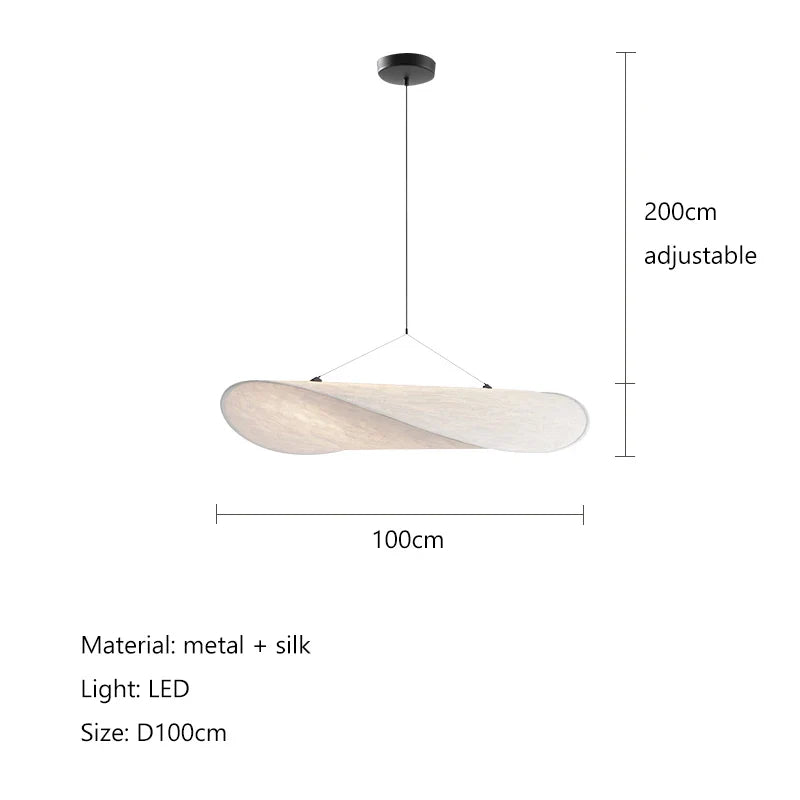 Silk Style LED Chandelier for Home Dining Room Loft Decor