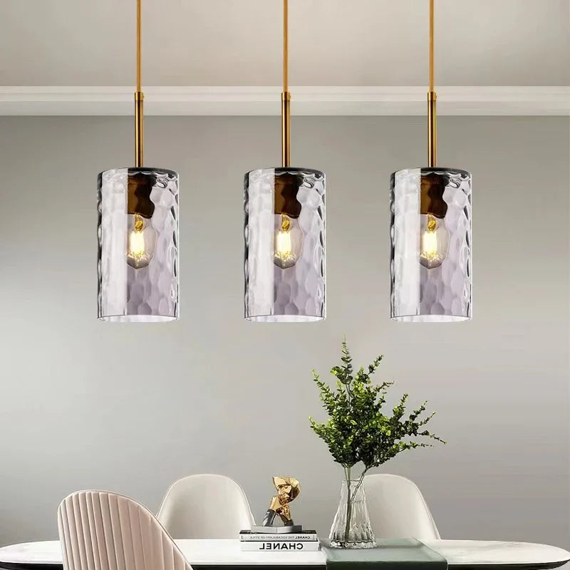 Nordic LED Glass Pendant Light for Kitchen Lighting