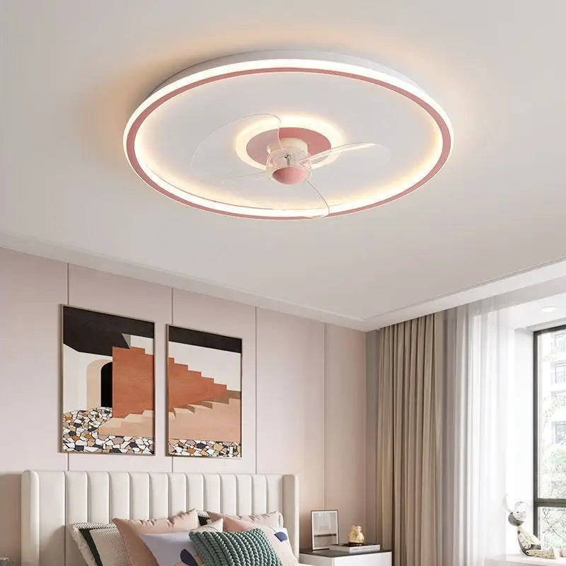 Smart Ceiling Fan with Remote Control and LED Light