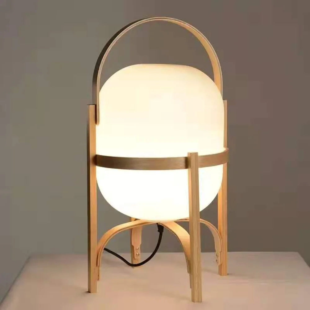 Nordic Wooden LED Desk Lamp