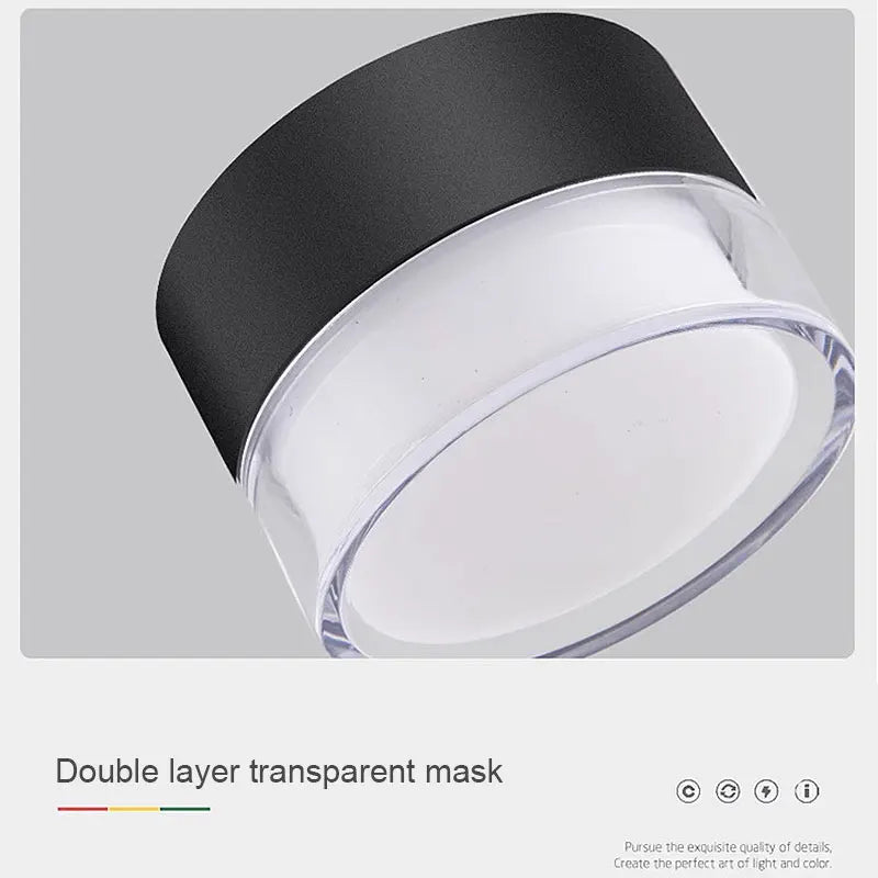 Nordic Surface Mounted LED Downlight - 9W to 24W Circular Spotlights for Living Room
