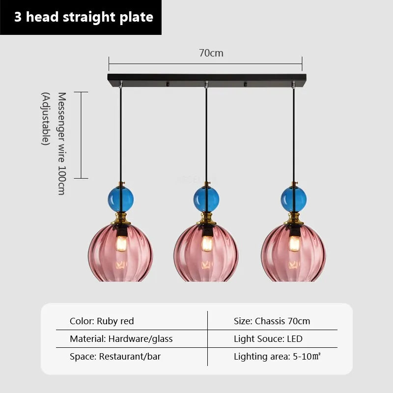 Nordic LED Glass Pendant Light