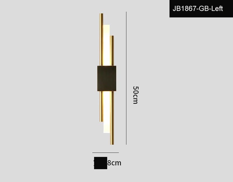 Modern LED Wall Sconce - Long Strip Design
