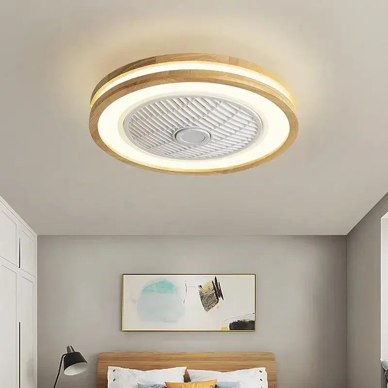 Modern Ceiling Fan with Remote Control and Elegant Light