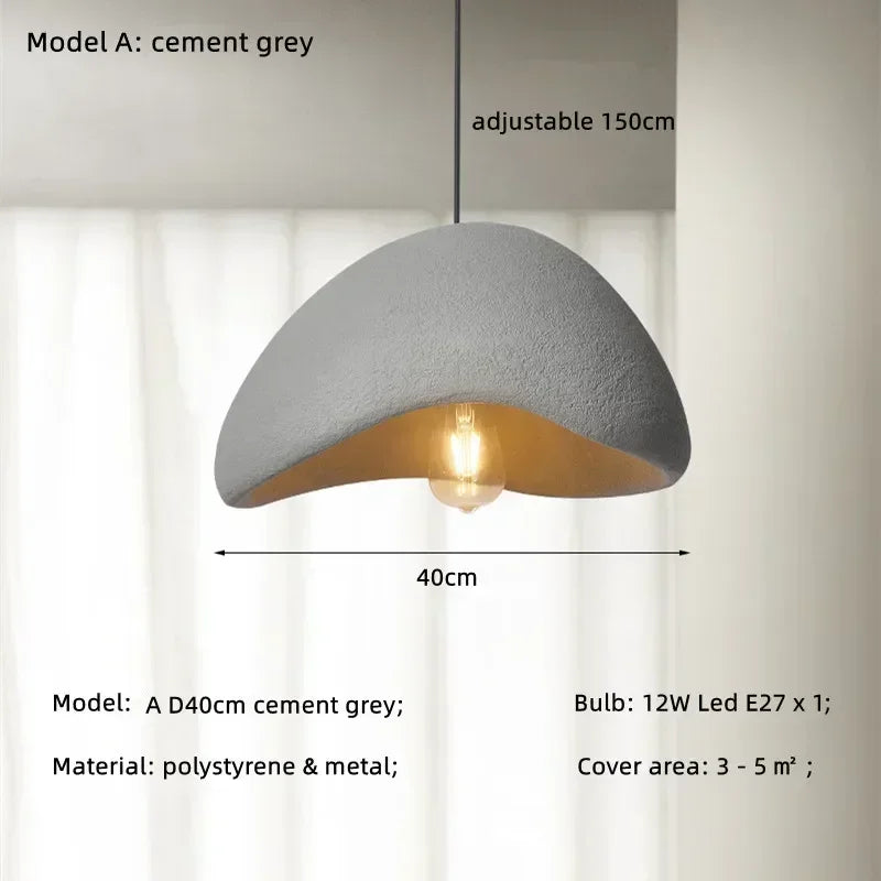 Modern Handmade Japanese Pendant Light for Home and Café