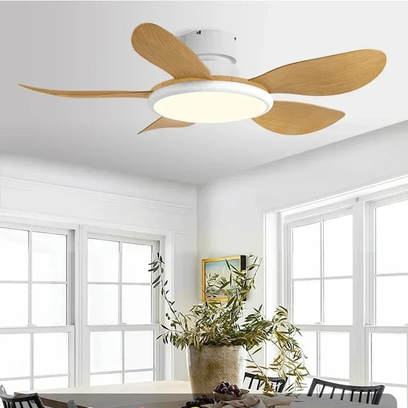 Simple Ceiling Fan with LED Light and Remote Control