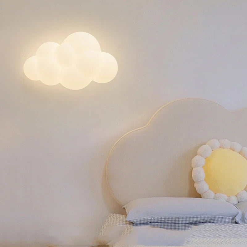 Cloud and Star Wall Light for Kids' Room