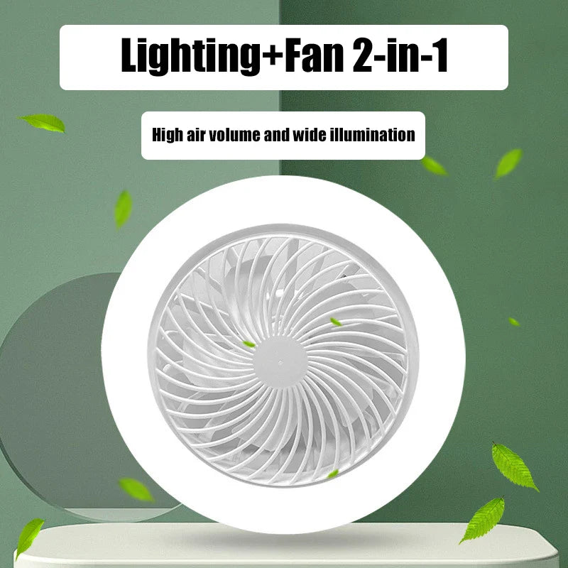 Smart LED Ceiling Light with Fan and Remote Control