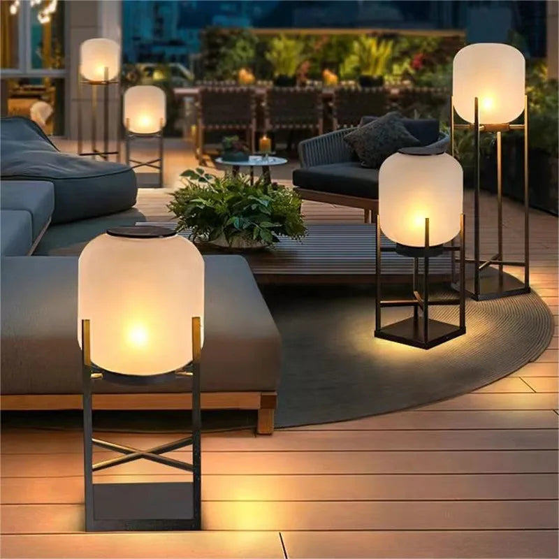 Waterproof Solar Garden Lamp and Outdoor Floor Light for Villa Decoration