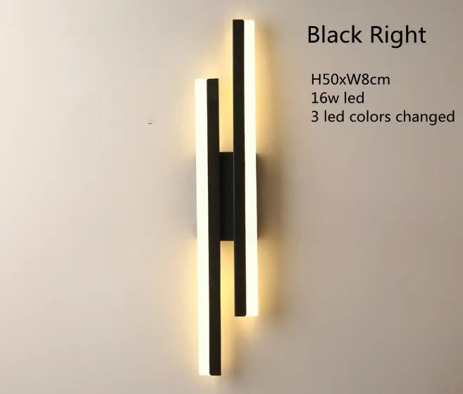 LED Copper Wall Sconce with Acrylic Tube Shade for Indoor Lighting