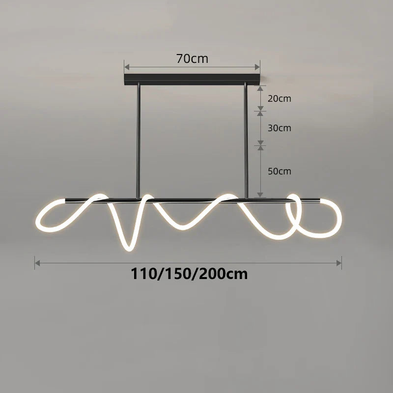 Modern Home Decor LED Hanging Lights for Living Room Chandeliers