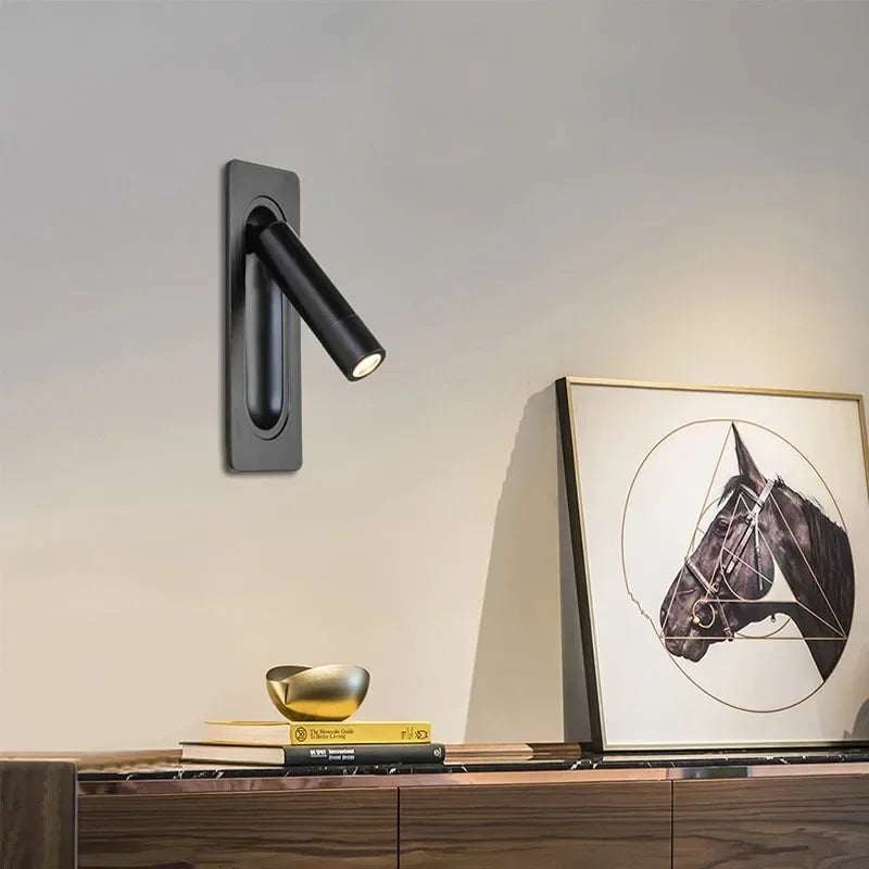 LED Wall Lamp Reading Light with Rotating Design for Bedroom and Living Room