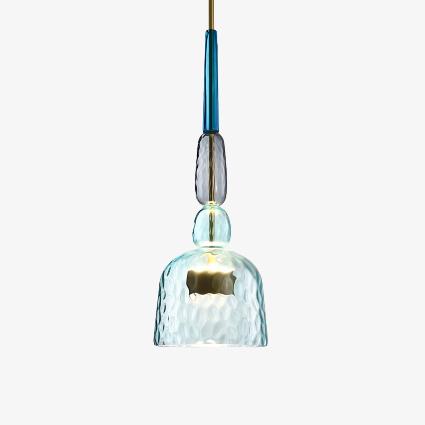Colorful Glass LED Pendant Light