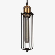 Vintage Industrial Cage Pendant Light