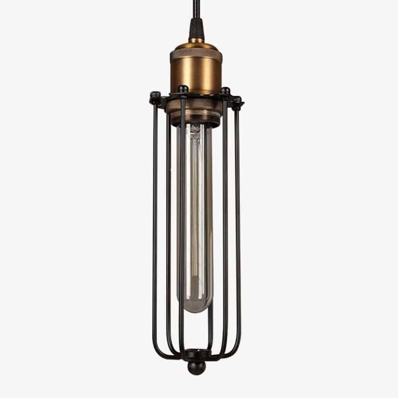 Vintage Industrial Cage Pendant Light