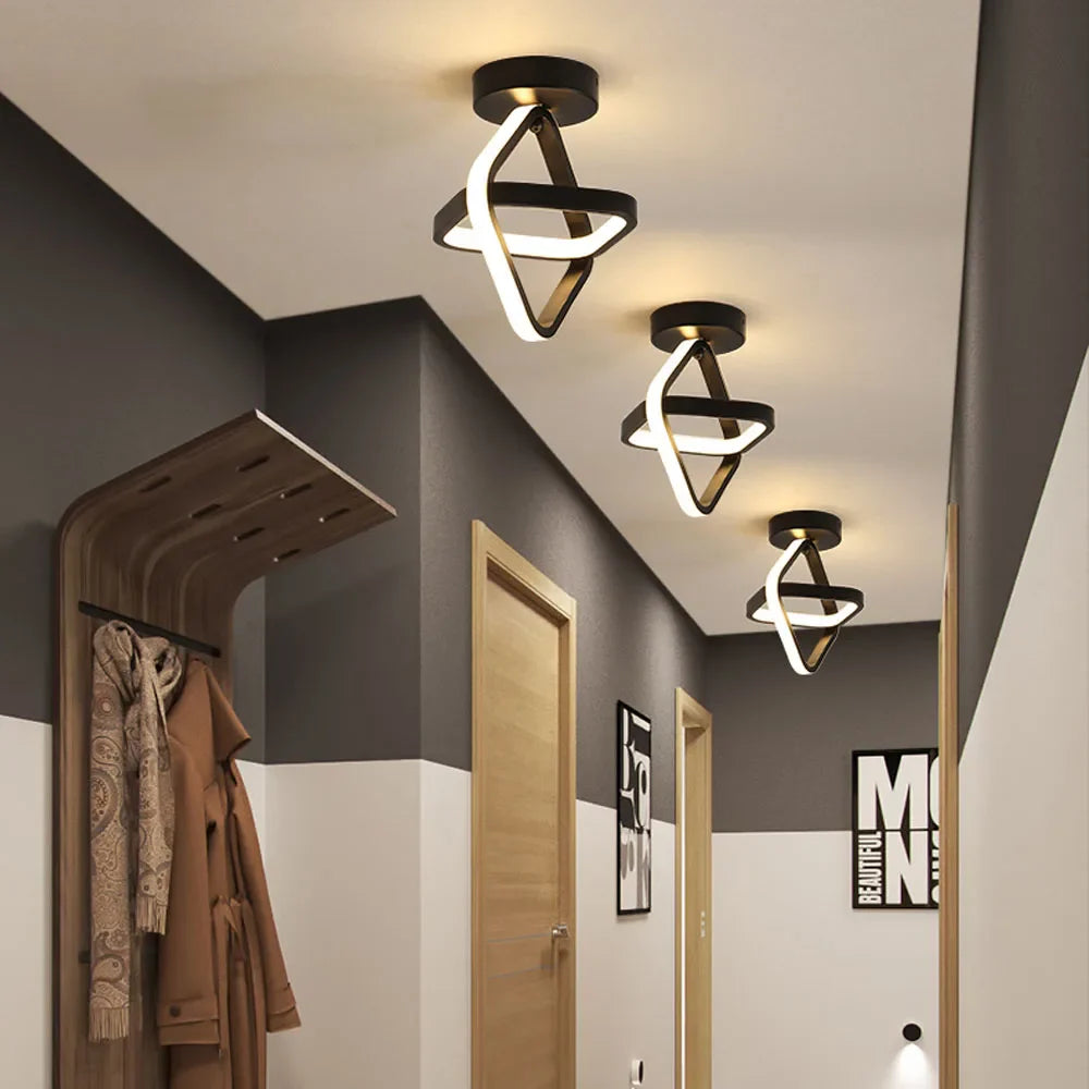Modern Nordic White/Black LED Ceiling Light