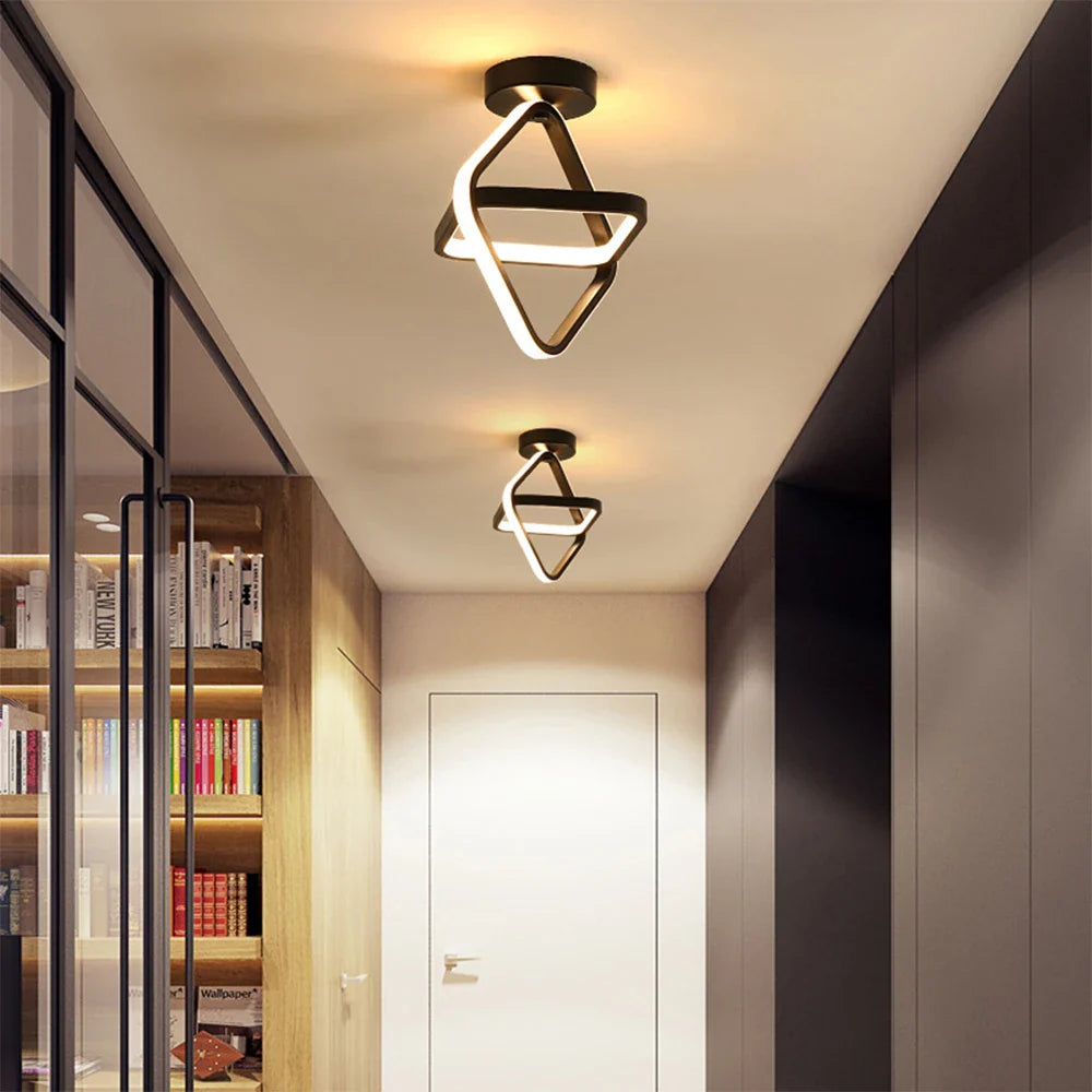 Modern Nordic White/Black LED Ceiling Light