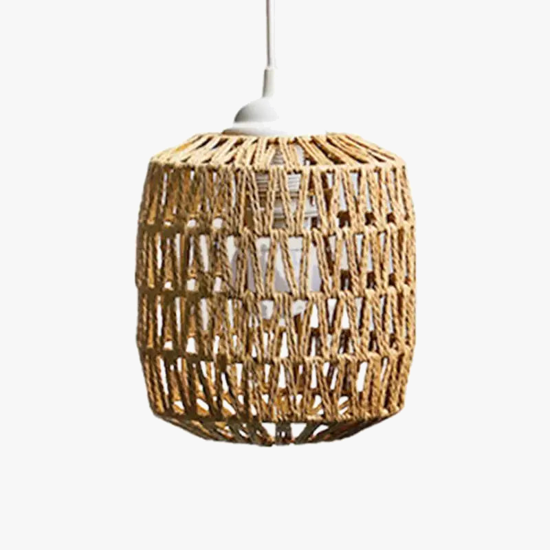 Woven Rattan Pendant Light Shade