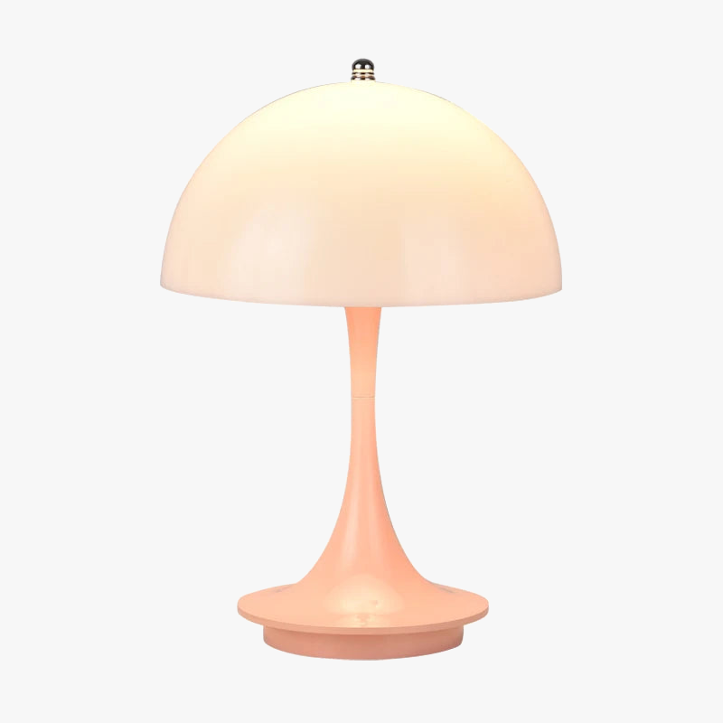 Colorful Transparent Lampshade Table Lamp for Bedroom, LED Rechargeable Night Light, Decorative Desk Lamp for Restaurant