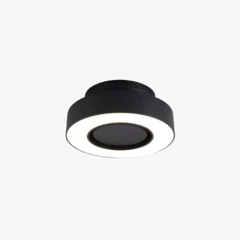 Adjustable Anti-Glare LED Ring Surface-Mounted Spotlight Black Norenza