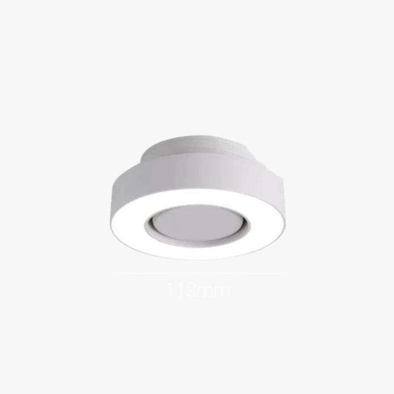Adjustable Anti-Glare LED Ring Surface-Mounted Spotlight White Norenza