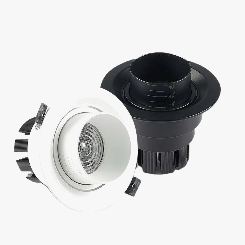 Adjustable Beam Angle Recessed LED Spot Light for Decorative Lighting Black / 7W Norenza