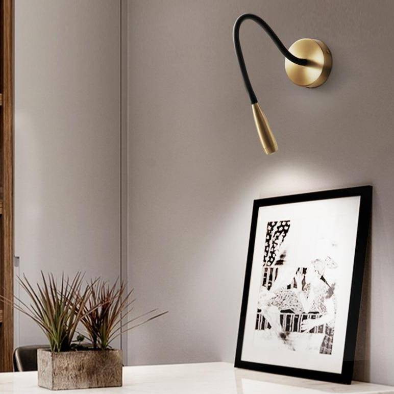 Adjustable Black LED Wall Sconce - Modern Design Norenza