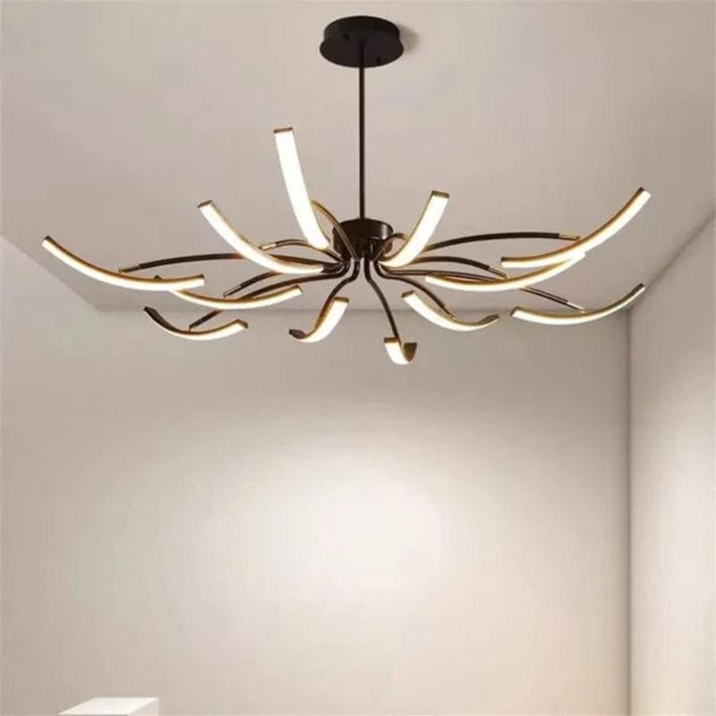 Adjustable Creative Spider Chandelier for Interior Decor Black Norenza