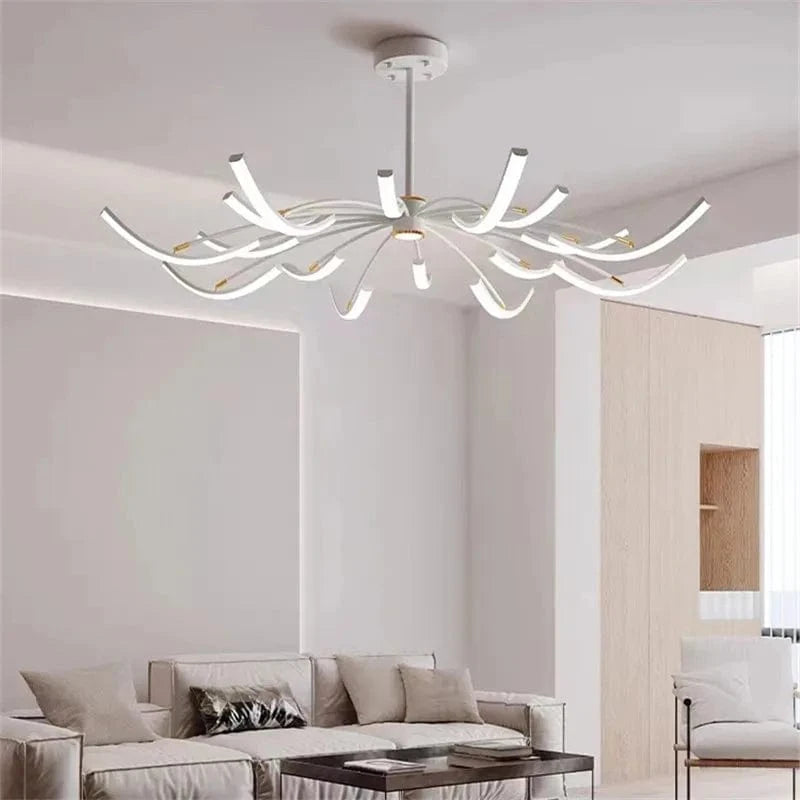 Adjustable Creative Spider Chandelier for Interior Decor White / 6 lights Norenza