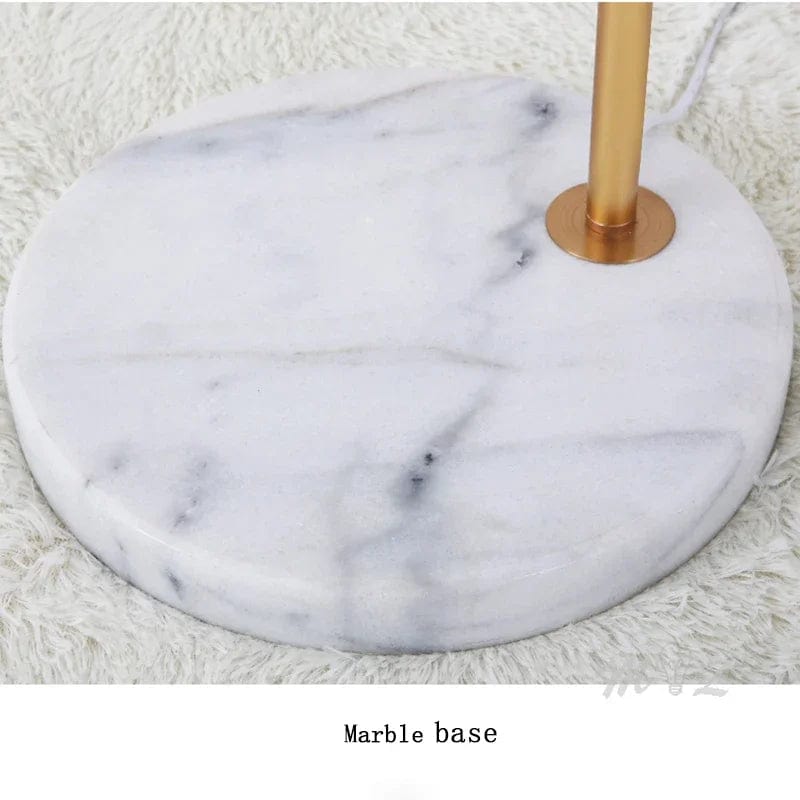 Adjustable Gold Nordic Floor Lamp with Marble Base Norenza