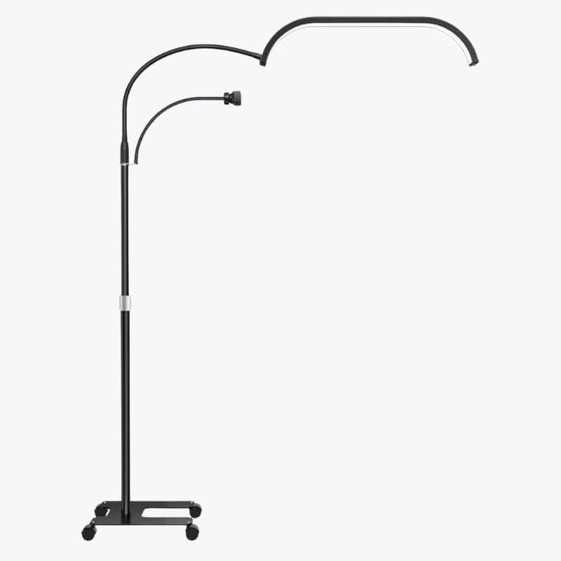 Adjustable LED Floor Lamp for Beauty and Aesthetic Salon Black Norenza