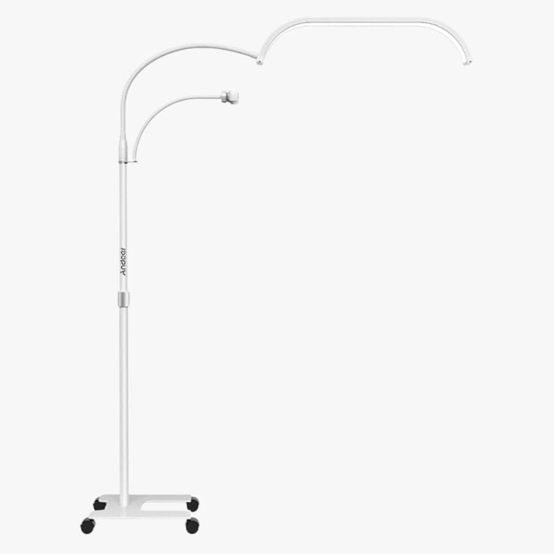 Adjustable LED Floor Lamp for Beauty and Aesthetic Salon Silver Norenza