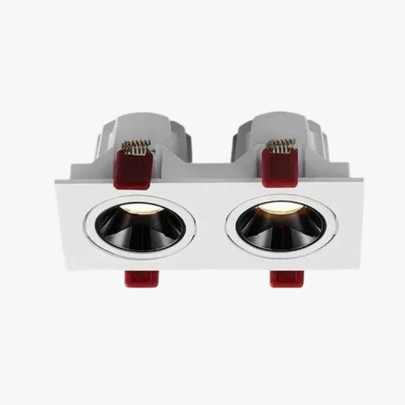 Adjustable LED Integrated Spotlight Ceiling Light 2 Lights / White Norenza