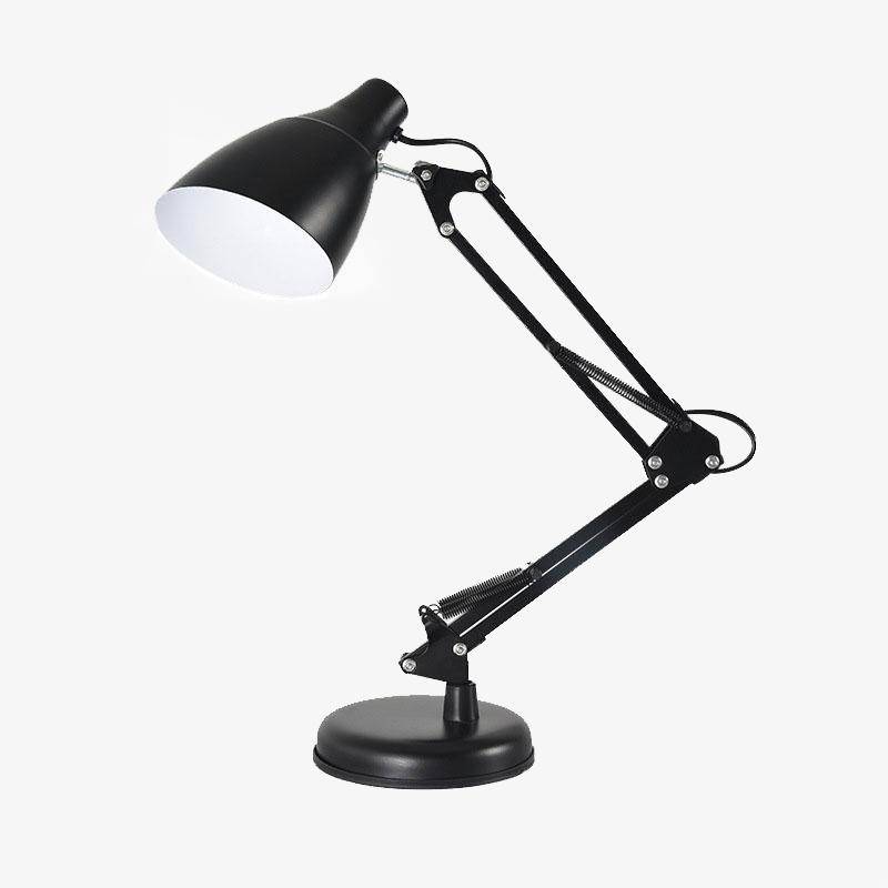 Adjustable Metal Desk Lamp with Articulating Arm Black Norenza