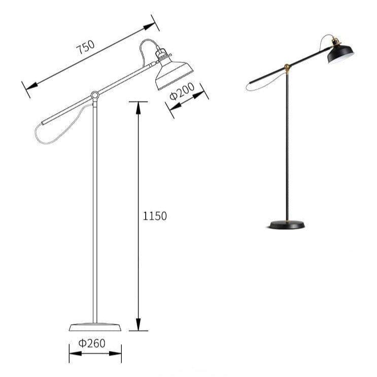 Adjustable Modern Retro Floor Lamp Norenza
