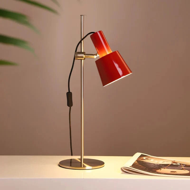Adjustable Modern Retro LED Desk Lamp Red Norenza