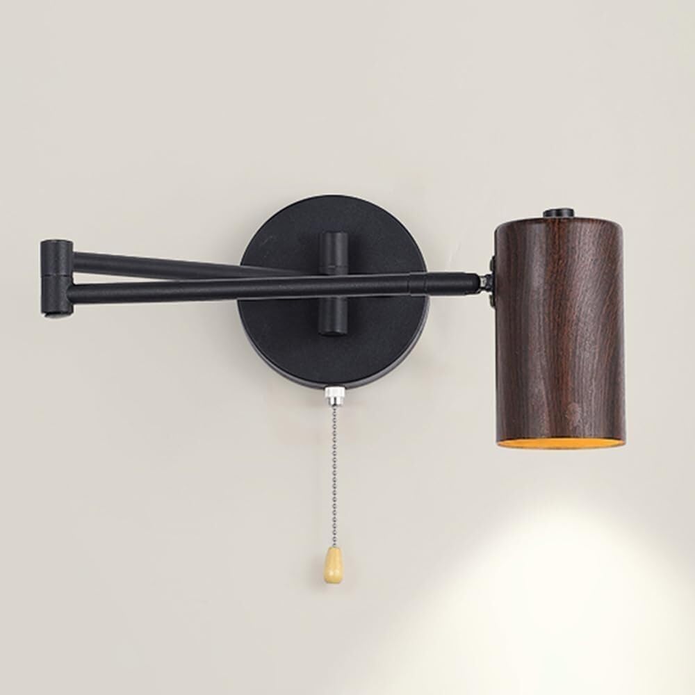 Adjustable Nordic Bedside Lamp for Reading and Study Black Norenza