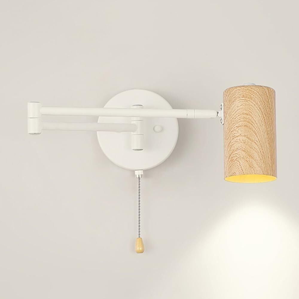 Adjustable Nordic Bedside Lamp for Reading and Study White Norenza