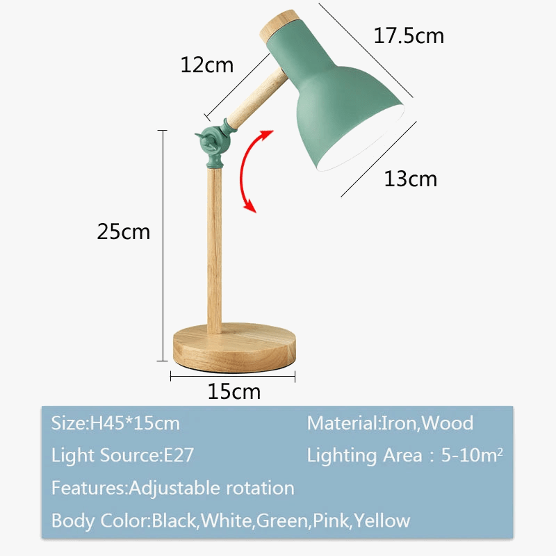 Adjustable Nordic Desk Lamp for Reading and Eye Protection Norenza