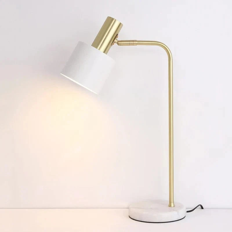 Adjustable Nordic LED Desk Lamp for Reading and Decor White Norenza