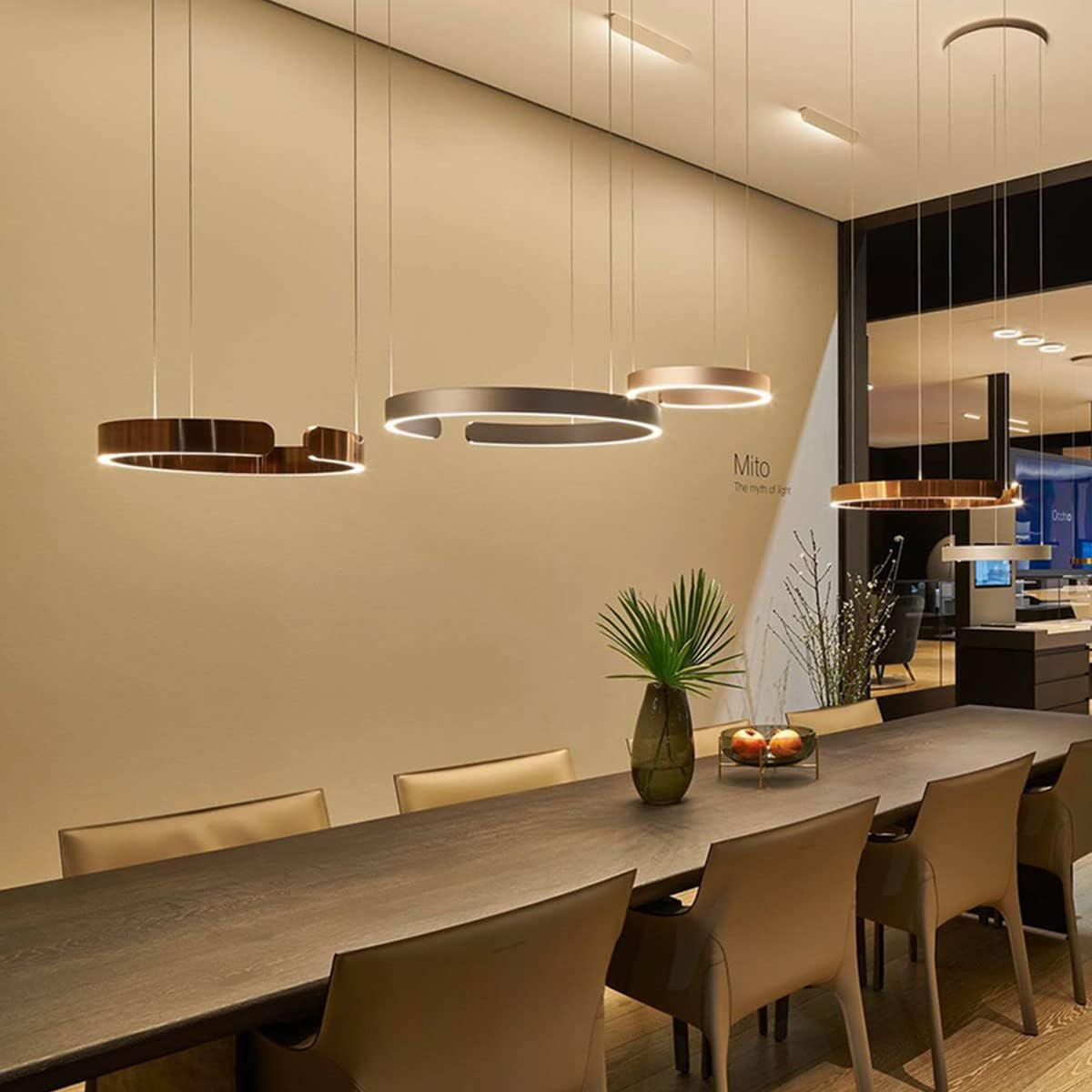 Adjustable Nordic LED Ring Suspension Light for Dining Room, Living Room, Kitchen, and Home Décor Norenza