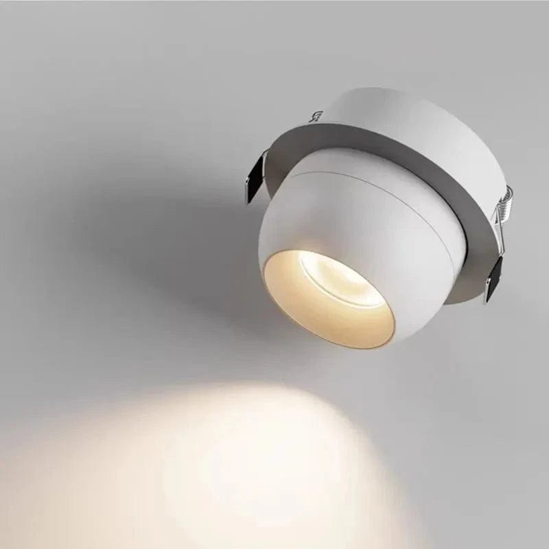 Adjustable Rotatable LED Recessed Spotlight for Interior Lighting White Norenza