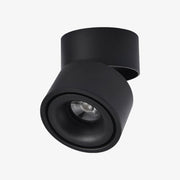 Adjustable Round LED Spotlights Black Norenza